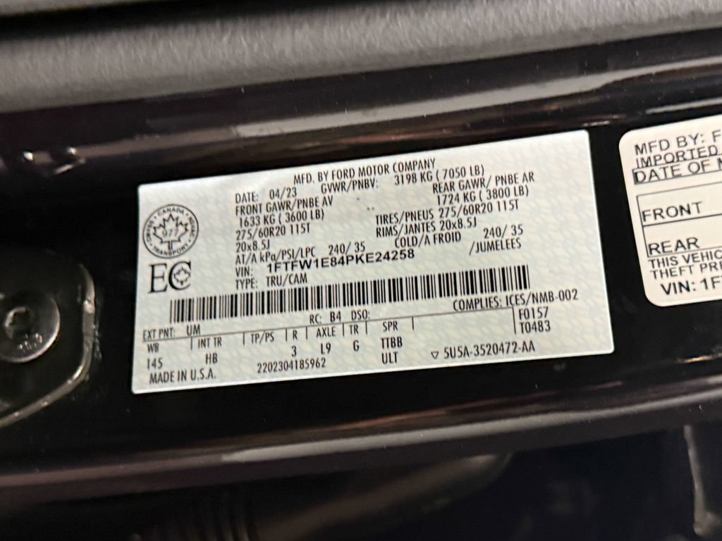 Used 2023 Ford F150 Lariat w/ Equipment Group 502A High AWD/4WD image 57