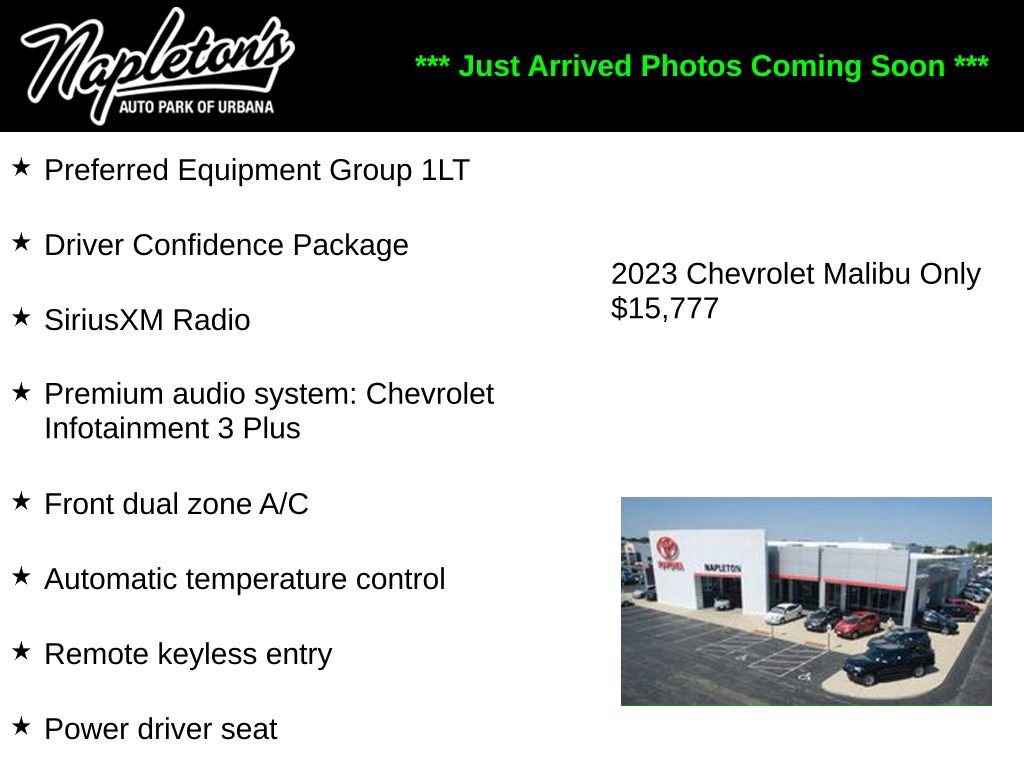 Used 2023 Chevrolet Malibu LT w/ Driver Confidence Package FWD image 1