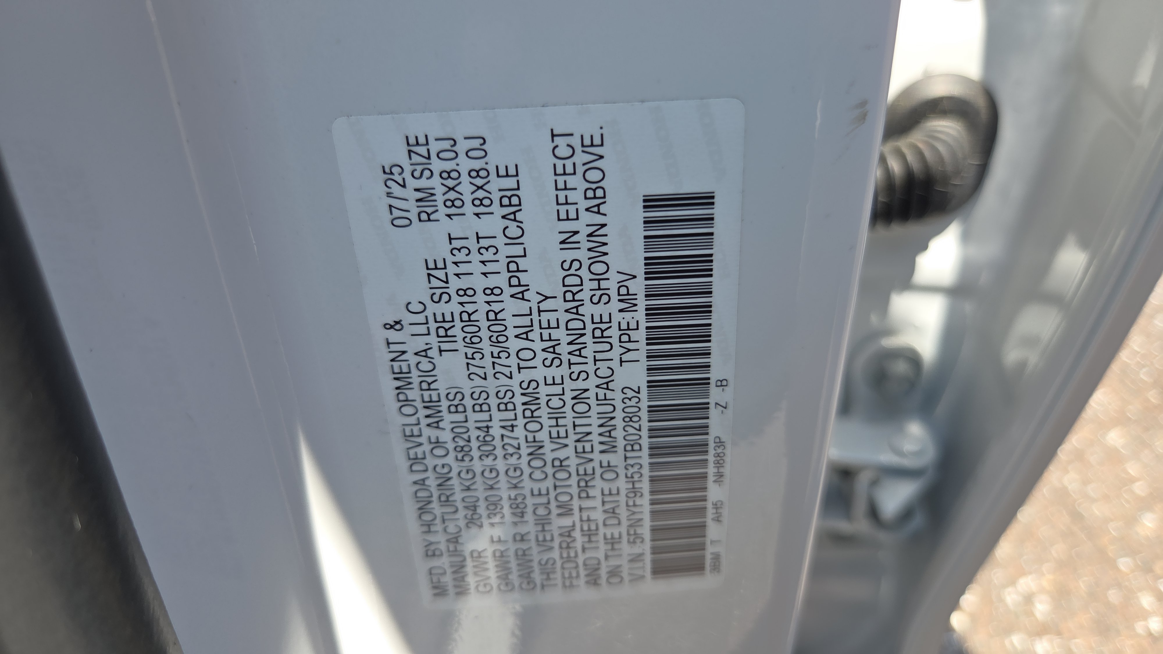 Certified 2026 Honda Passport TrailSport image 18