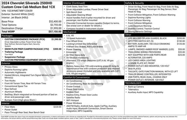Used 2024 Chevrolet Silverado 2500 Custom w/ Custom Convenience Package AWD/4WD image 5