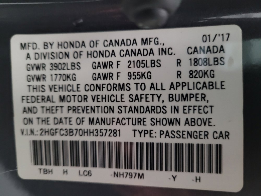 Used 2017 Honda Civic EX-L image 33