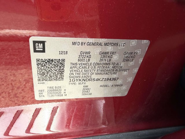 Used 2019 Cadillac XT5 Luxury w/ LPO, Black Ice Package AWD/4WD image 16