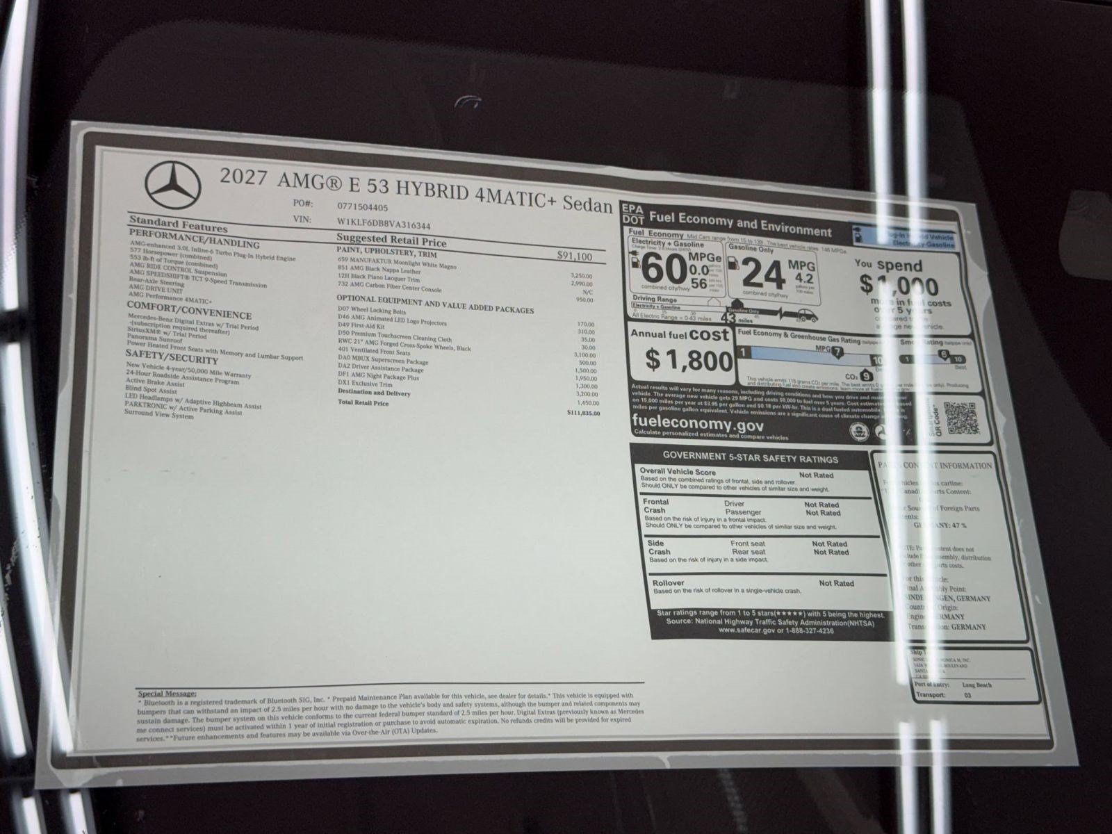 New 2027 Mercedes-Benz E 53 AMG e 4MATIC Sedan image 33