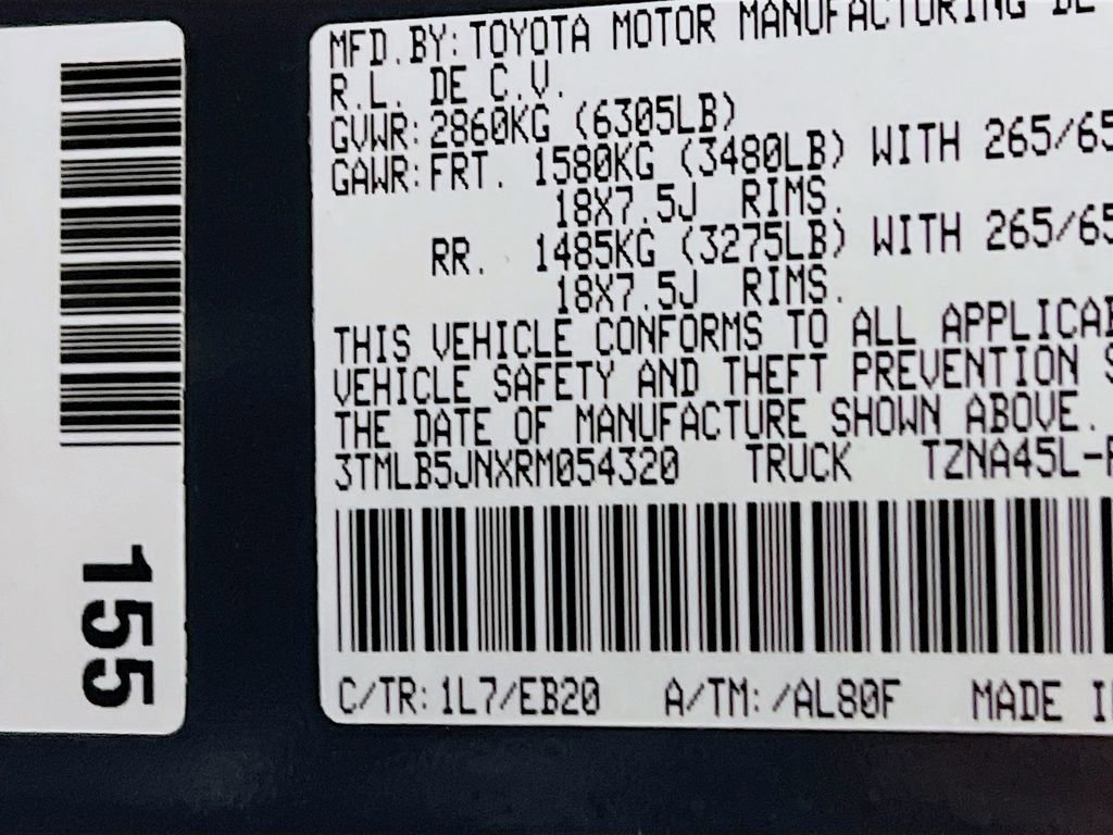 Certified 2024 Toyota Tacoma Limited image 27