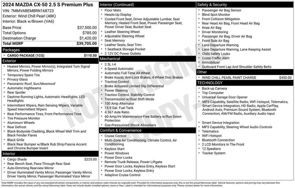 Certified 2024 MAZDA CX-50 AWD 2.5 S w/ Cargo Package image 10