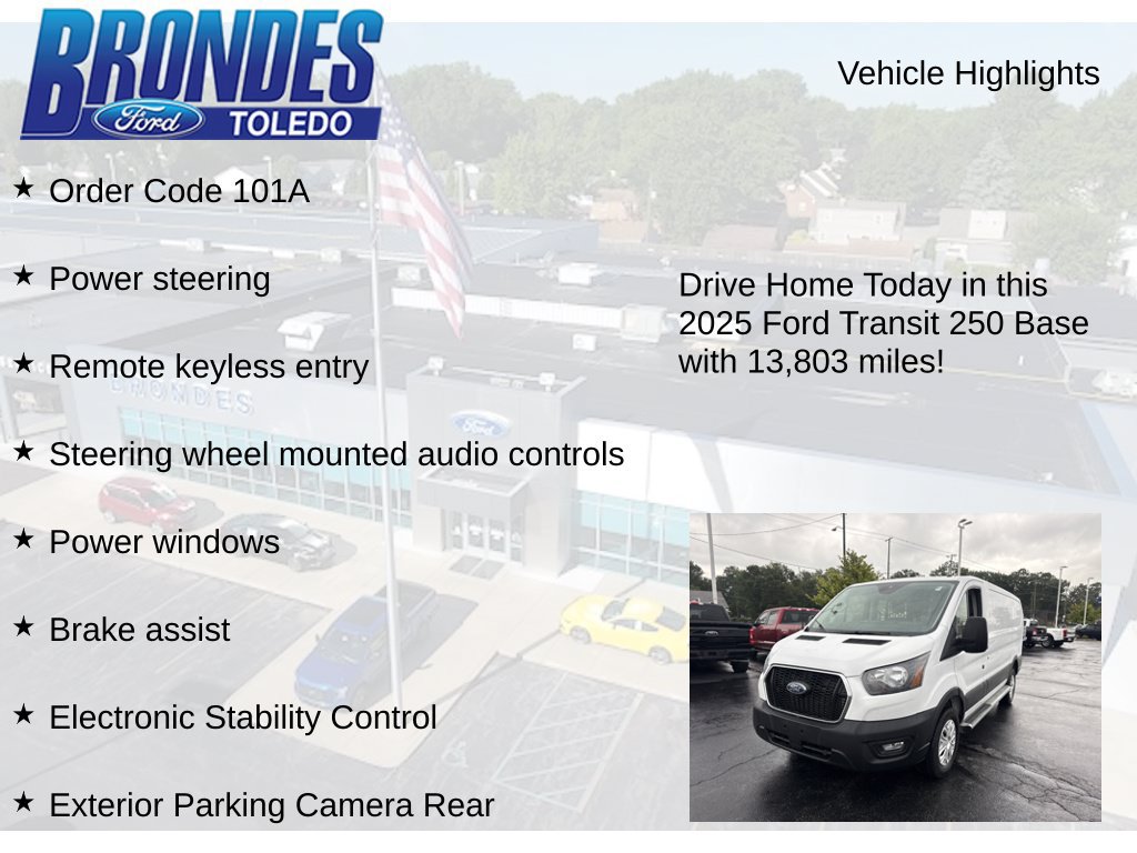 Used 2025 Ford Transit 250 Low Roof w/ Exterior Upgrade Package RWD image 5
