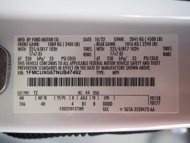 Used 2022 Ford Escape SE image 16