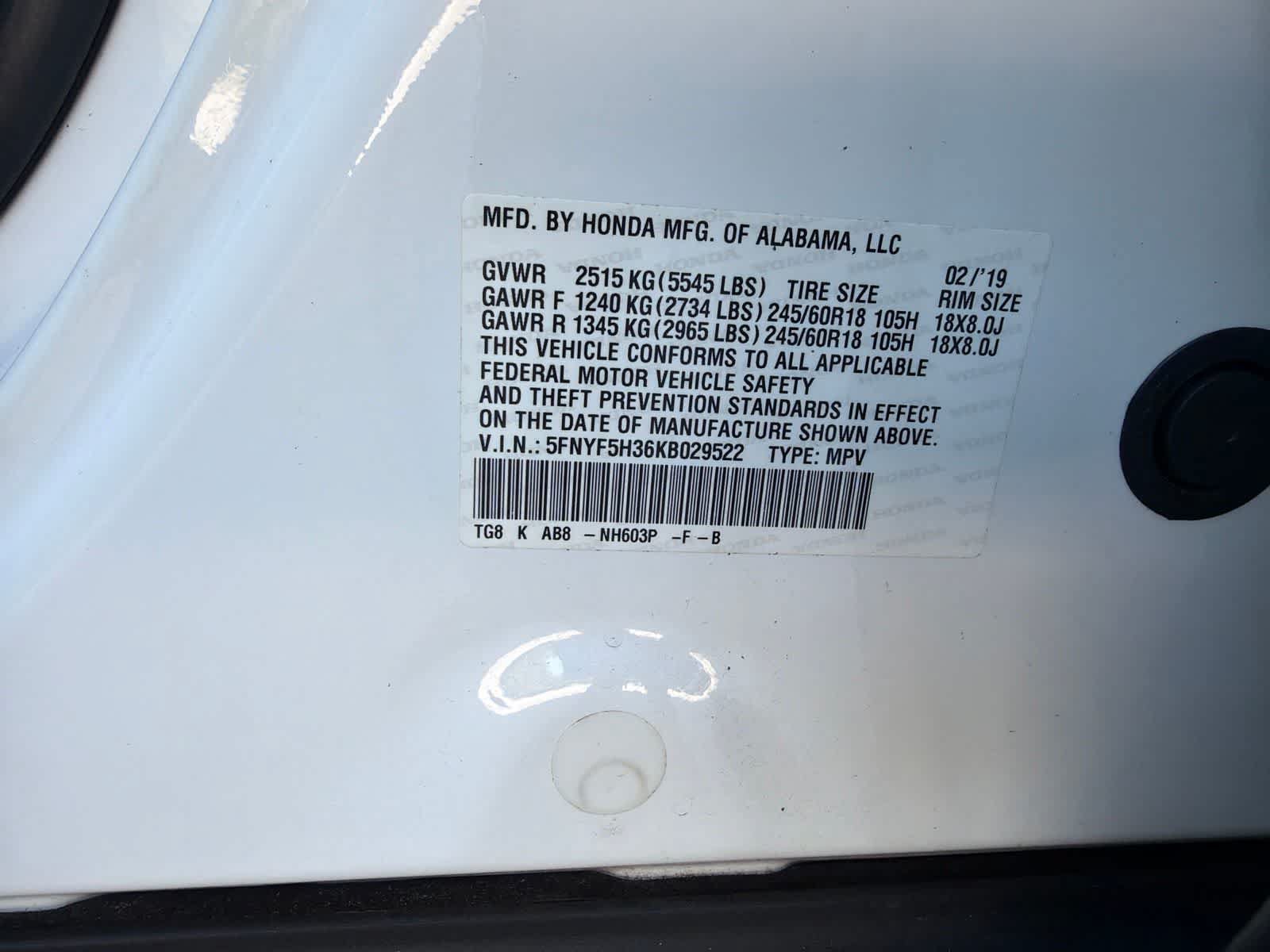 Used 2019 Honda Pilot EX image 23