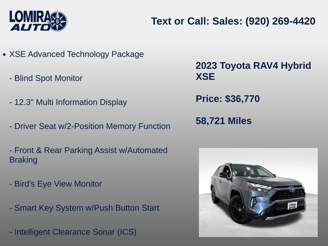 Used 2023 Toyota RAV4 XSE AWD/4WD image 8