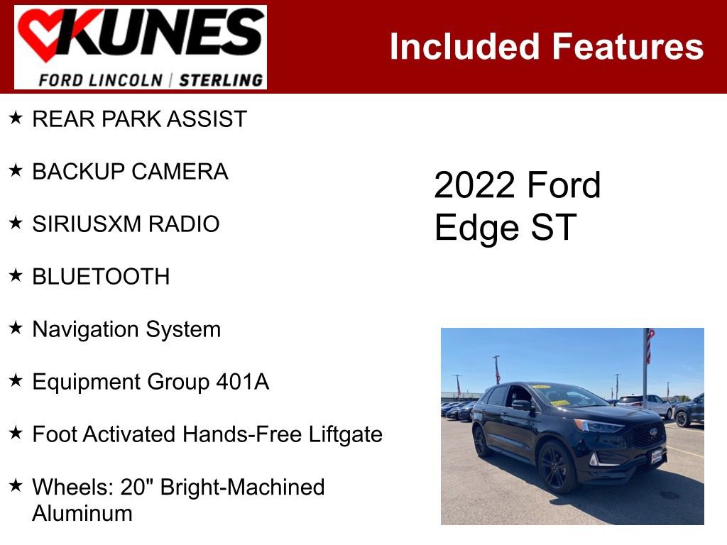 Used 2022 Ford Edge ST w/ Equipment Group 401A image 3