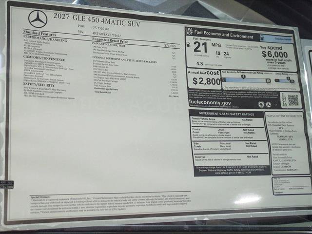 New 2027 Mercedes-Benz GLE 450 4MATIC image 16