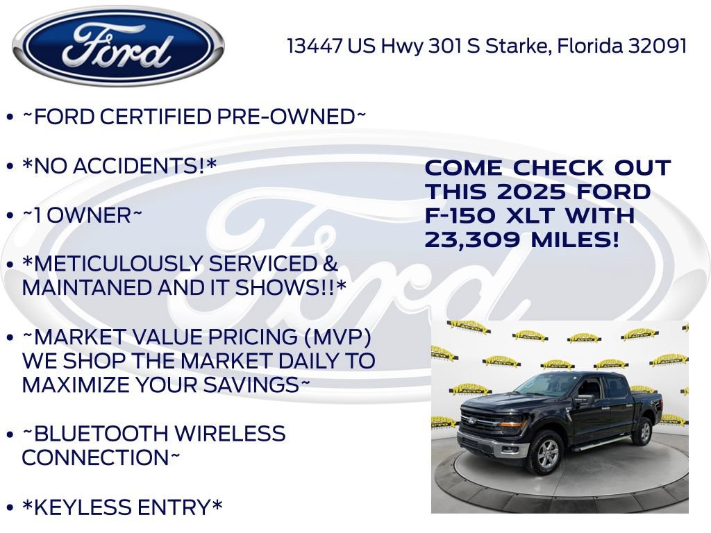 Certified 2025 Ford F150 XLT w/ Equipment Group 301A Standard AWD/4WD image 6