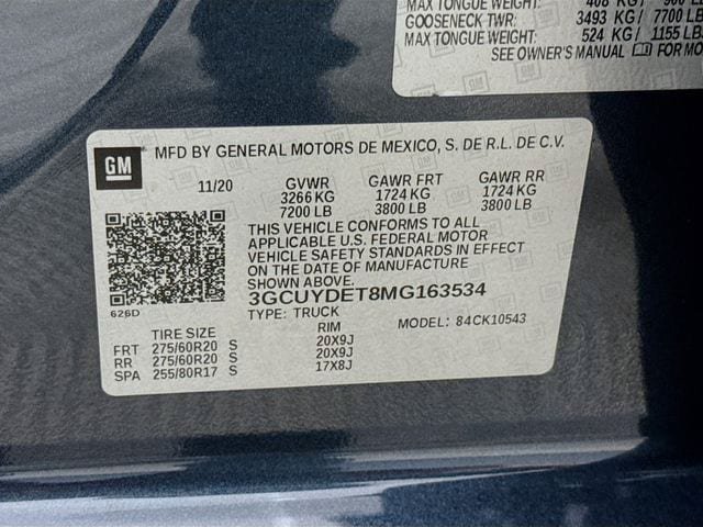 Used 2021 Chevrolet Silverado 1500 LT w/ Bed Protection Package AWD/4WD image 31