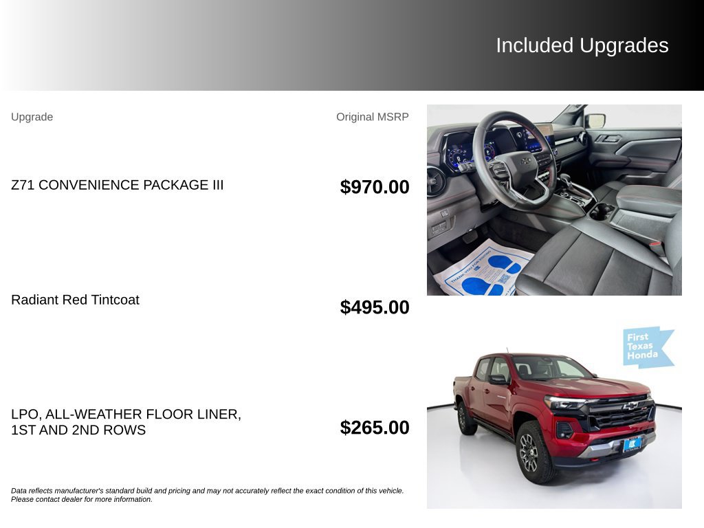 Used 2026 Chevrolet Colorado Z71 w/ Z71 Convenience Package 2 AWD/4WD image 5