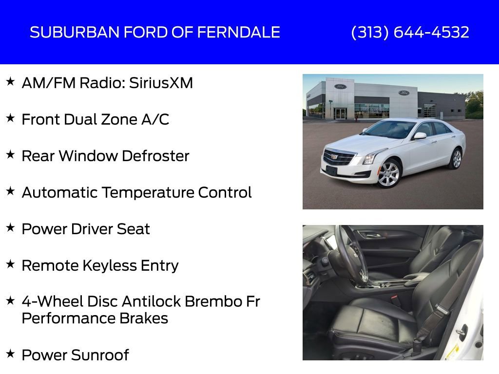 Used 2015 Cadillac ATS 2.0T AWD Sedan image 13