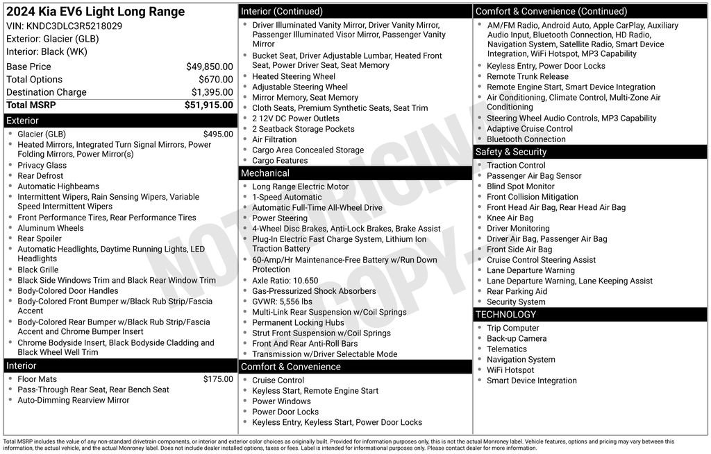 Certified 2024 Kia EV6 Light AWD/4WD image 29