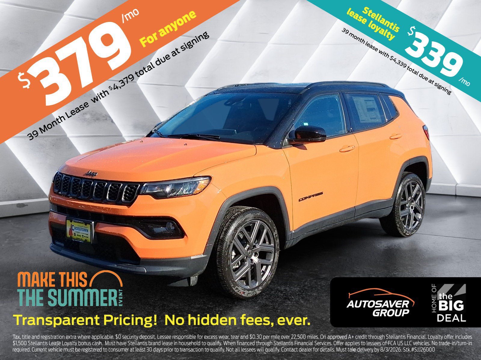 New 2026 Jeep Compass Limited w/ Sun, Sound & Navigation Group