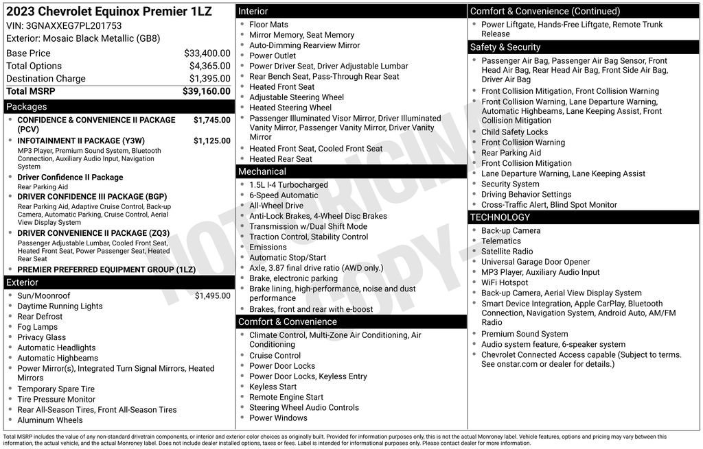 Used 2023 Chevrolet Equinox Premier AWD/4WD image 37