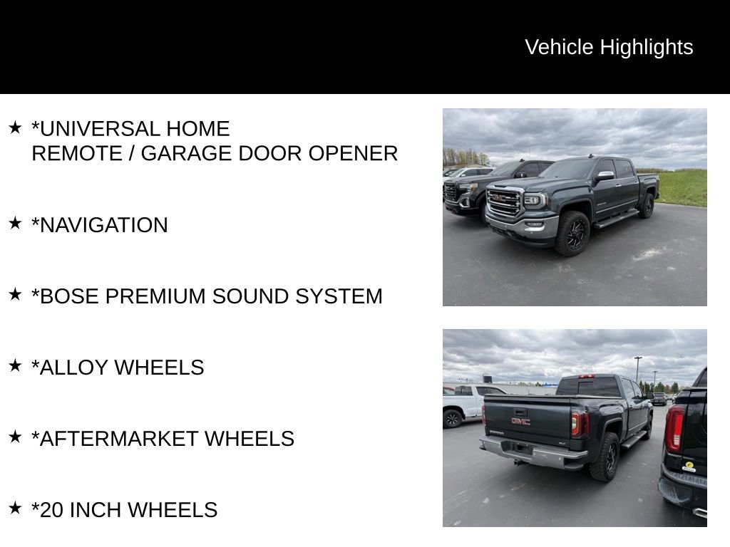 Used 2018 GMC Sierra 1500 SLT AWD/4WD image 8