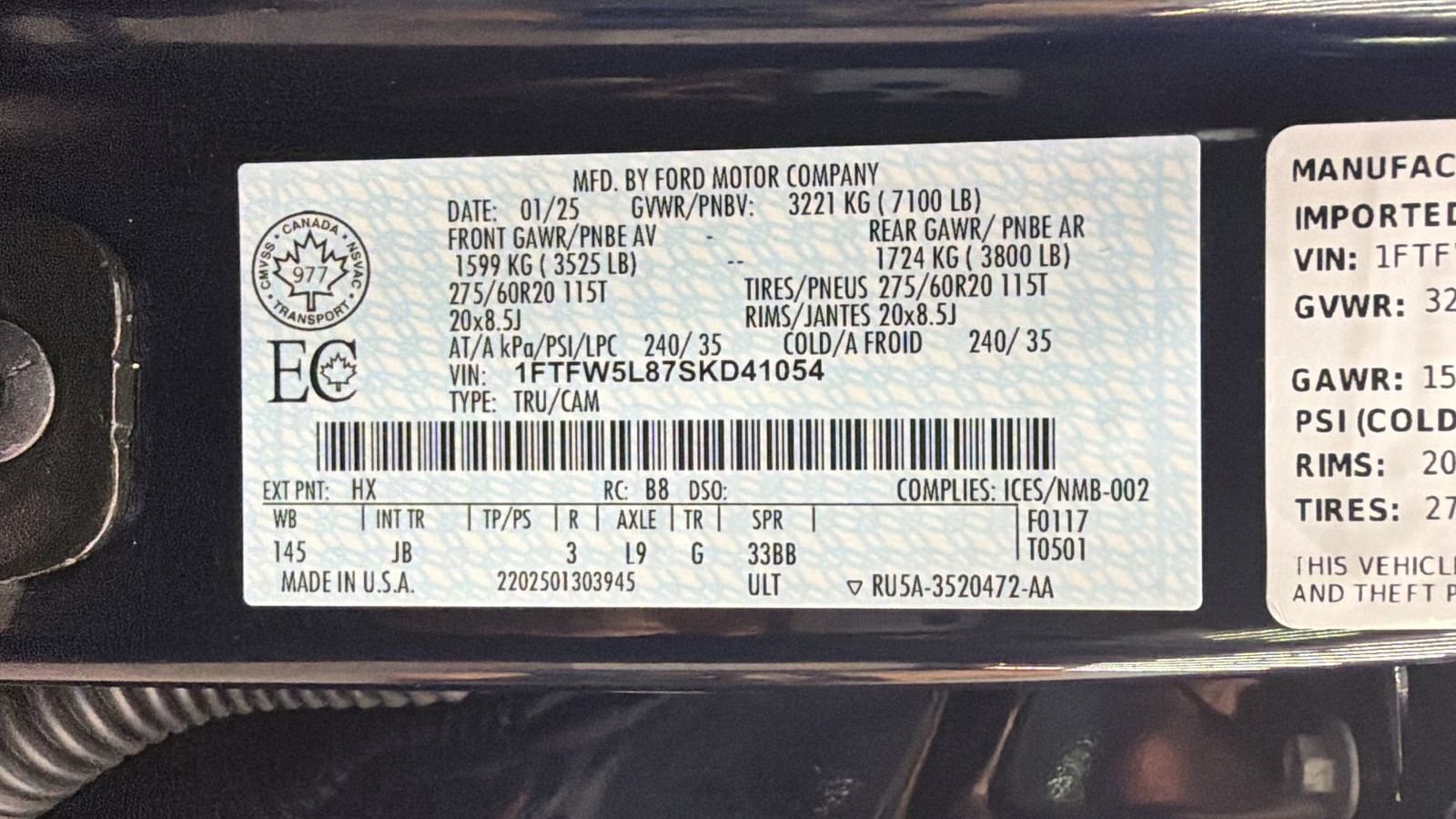 Used 2025 Ford F150 Lariat w/ Tow/Haul Package image 42