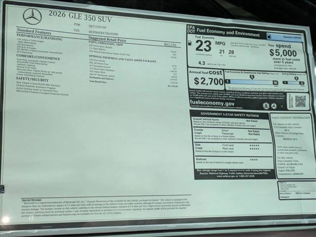 New 2026 Mercedes-Benz GLE 350 4MATIC image 19