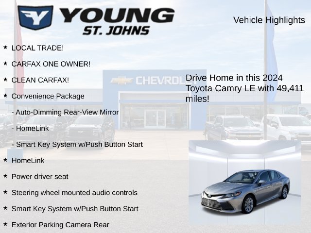 Used 2024 Toyota Camry LE w/ Convenience Package AWD/4WD image 5