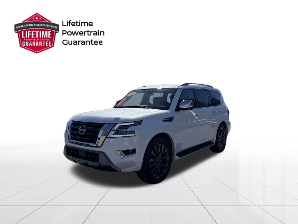 Used 2023 Nissan Armada Platinum w/ Captain's Chairs Package RWD image 1