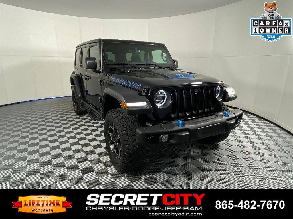 Used 2022 Jeep Wrangler Unlimited Rubicon 4xe w/ Steel Bumper Group AWD/4WD image 1