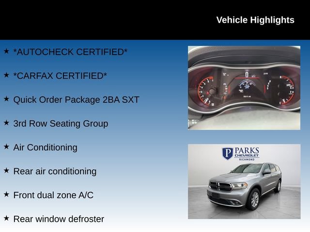 Used 2019 Dodge Durango SXT w/ 3rd Row Seating Group AWD/4WD image 4