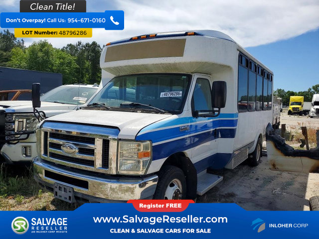 Used 2015 Ford E-450 and Econoline 450 Super Duty w/ Shuttle Bus Prep Package image 1