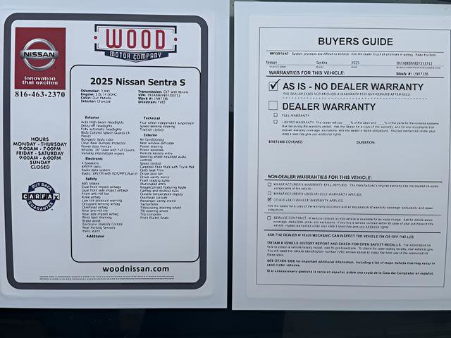 Certified 2025 Nissan Sentra S image 11