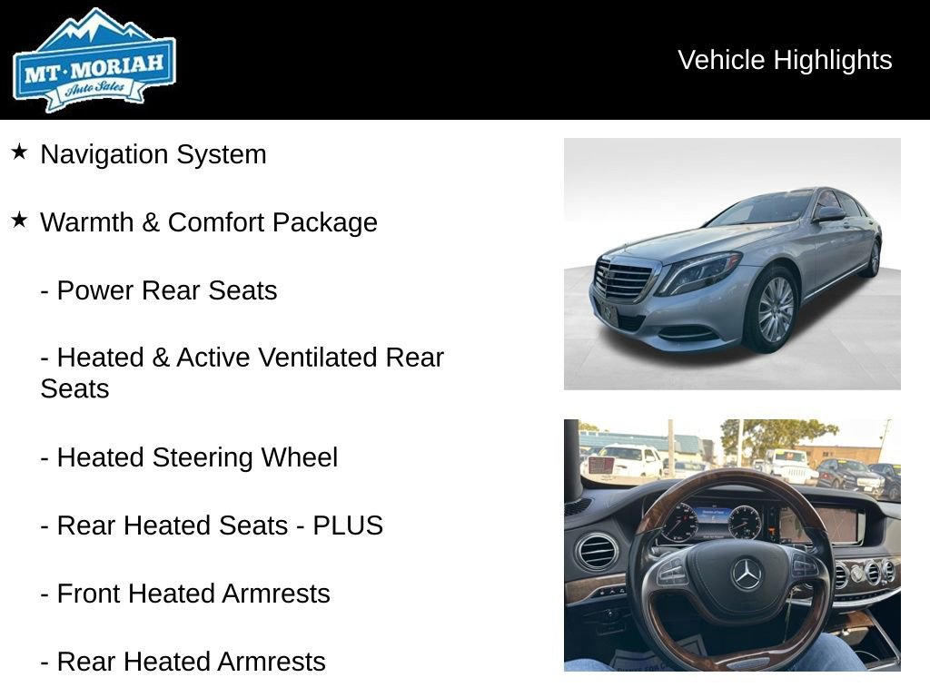Used 2015 Mercedes-Benz S 550 4MATIC Sedan image 4