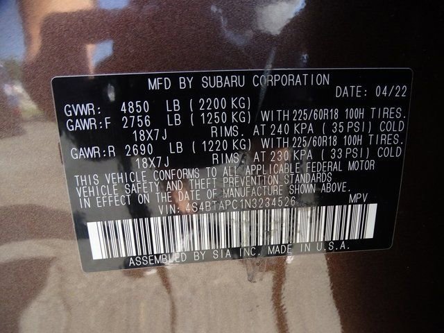 Certified 2022 Subaru Outback Touring image 46