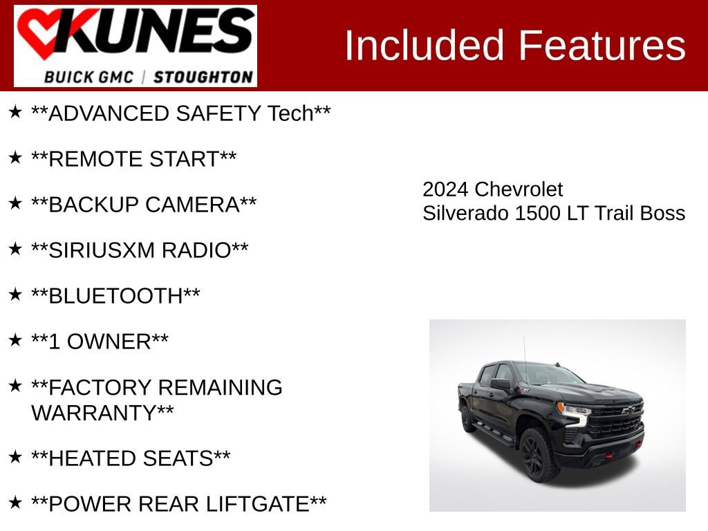 Used 2024 Chevrolet Silverado 1500 LT Trail Boss AWD/4WD image 2
