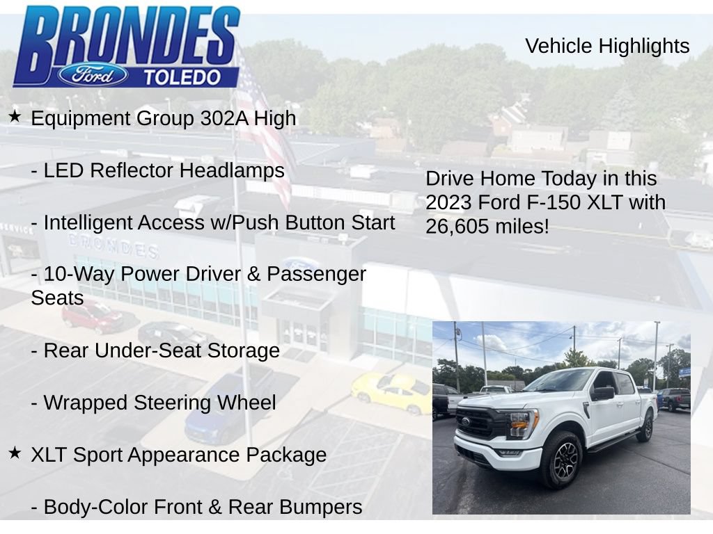 Used 2023 Ford F150 XLT w/ Equipment Group 302A High AWD/4WD image 17