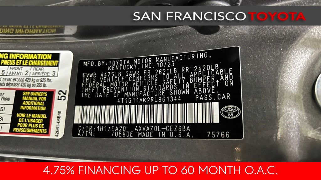 Certified 2024 Toyota Camry SE image 38