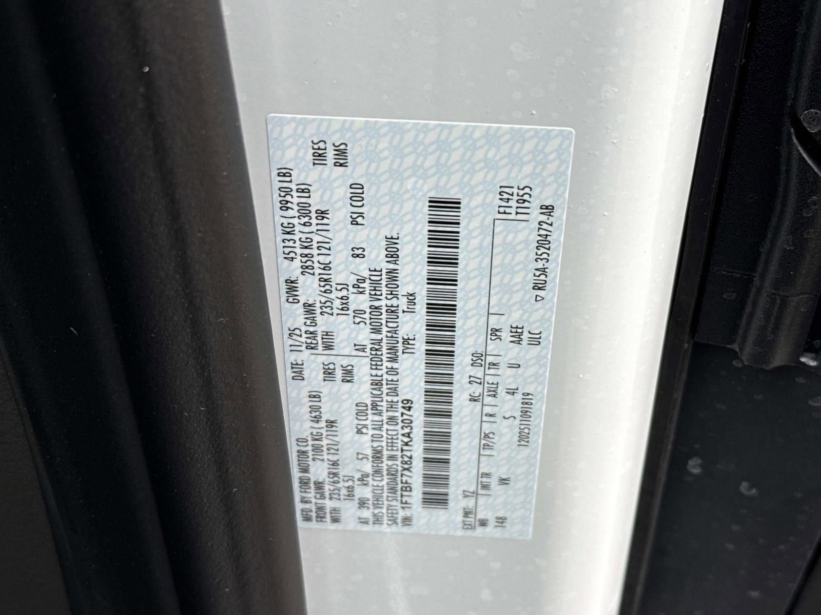 New 2026 Ford Transit 350 148 High Roof Extended w/ Load Area Protection Package image 21