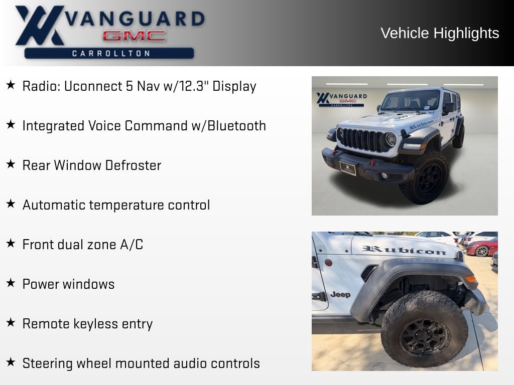 Used 2024 Jeep Wrangler Unlimited Rubicon w/ Technology Group image 26