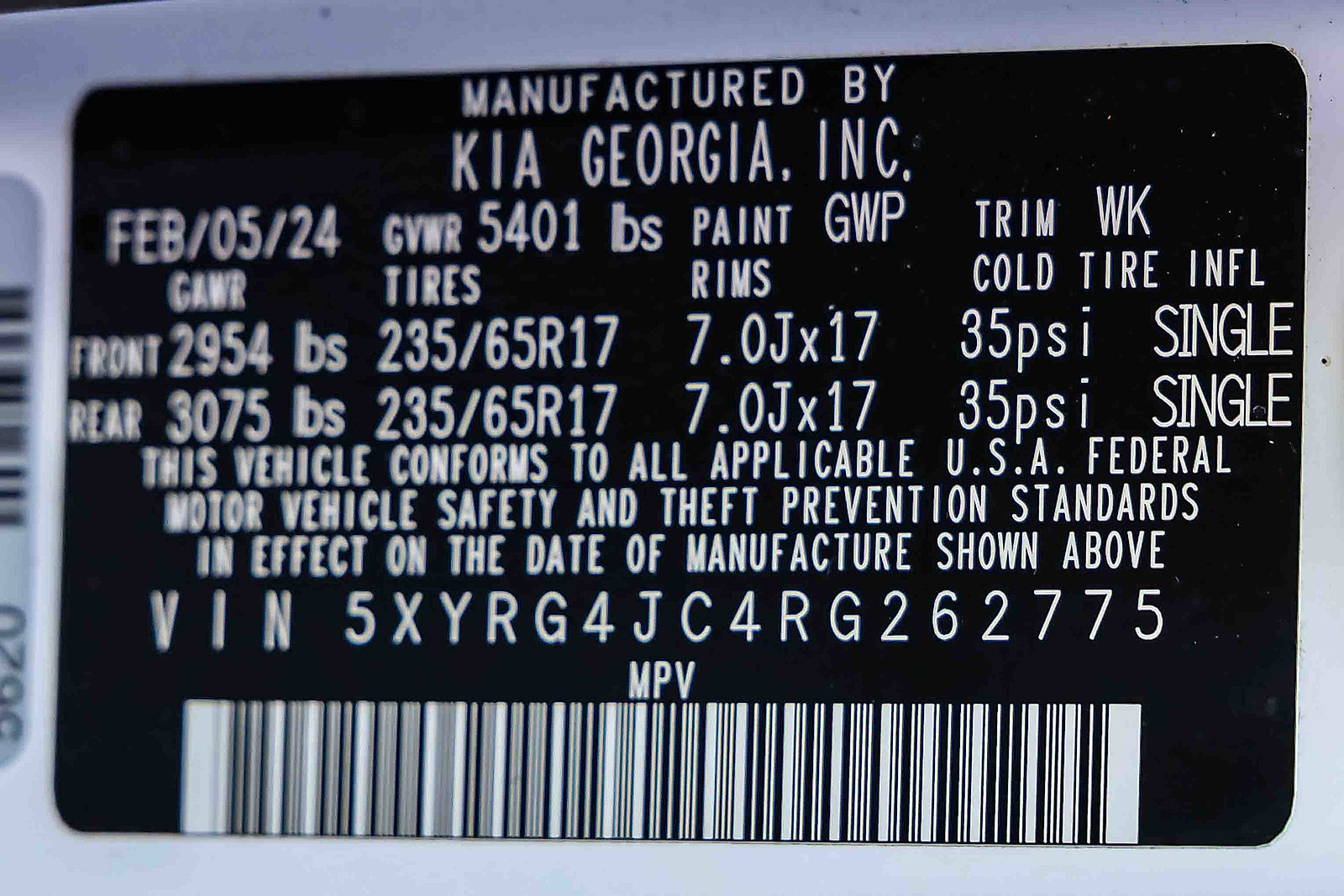 Certified 2024 Kia Sorento LX FWD image 32