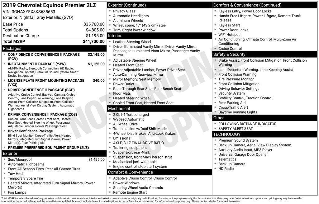 Used 2019 Chevrolet Equinox Premier image 3
