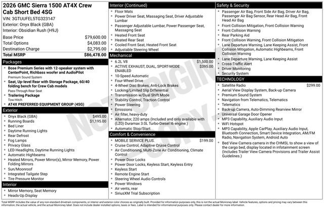 New 2026 GMC Sierra 1500 AT4X AWD/4WD image 28