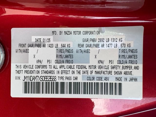 Used 2025 MAZDA MX-5 Miata RF Grand Touring RWD image 29