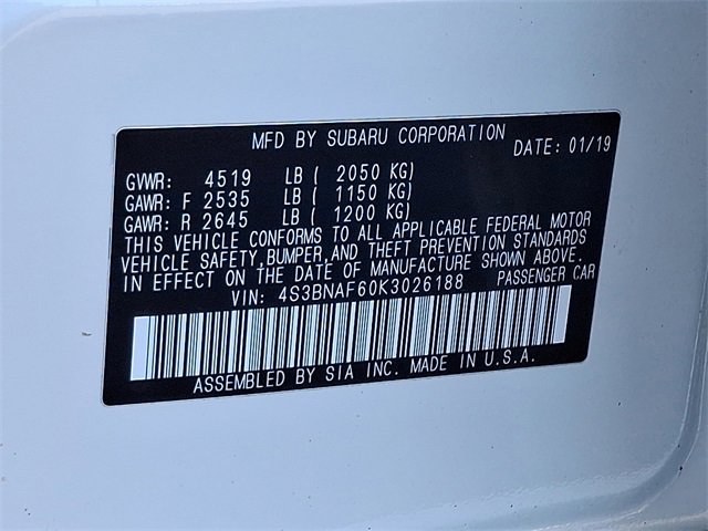 Used 2019 Subaru Legacy 2.5i Premium image 27