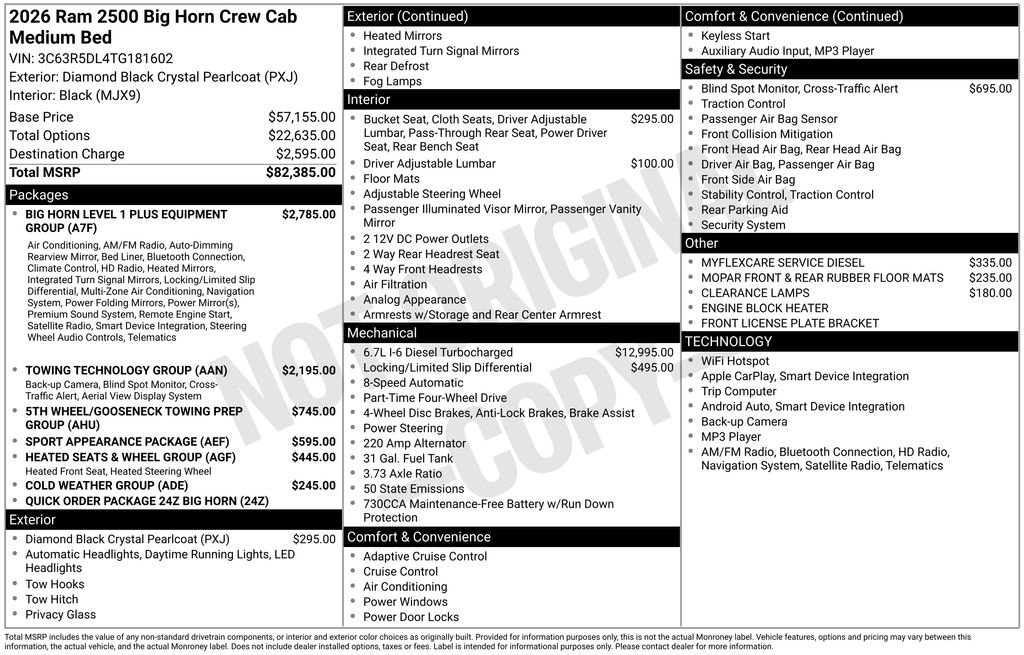 New 2026 RAM 2500 Big Horn image 7