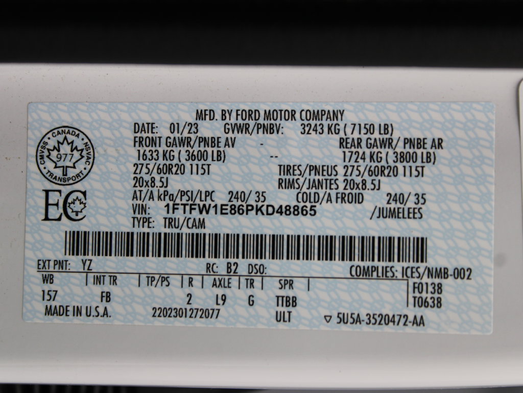 Used 2023 Ford F150 XLT w/ Equipment Group 302A High AWD/4WD image 70