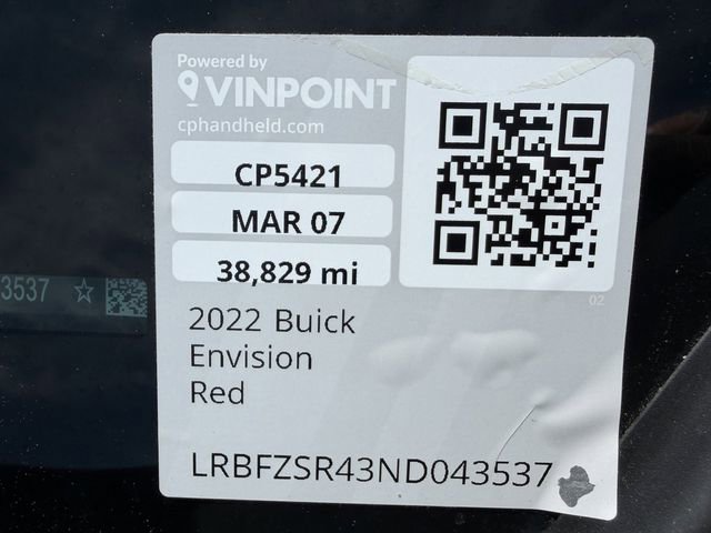 Used 2022 Buick Envision Avenir w/ Technology Package II image 53