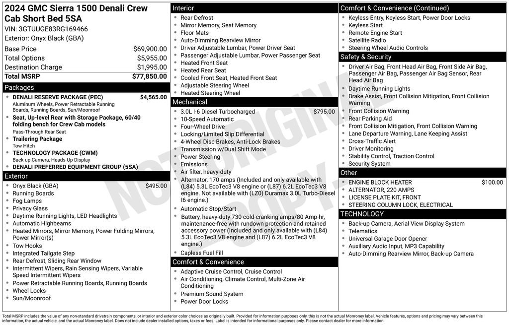 Certified 2024 GMC Sierra 1500 Denali w/ Denali Reserve Package AWD/4WD image 5
