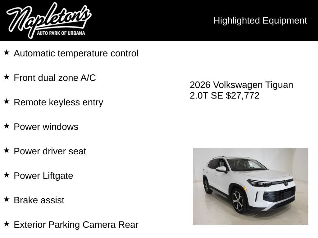 Used 2026 Volkswagen Tiguan SE FWD image 15