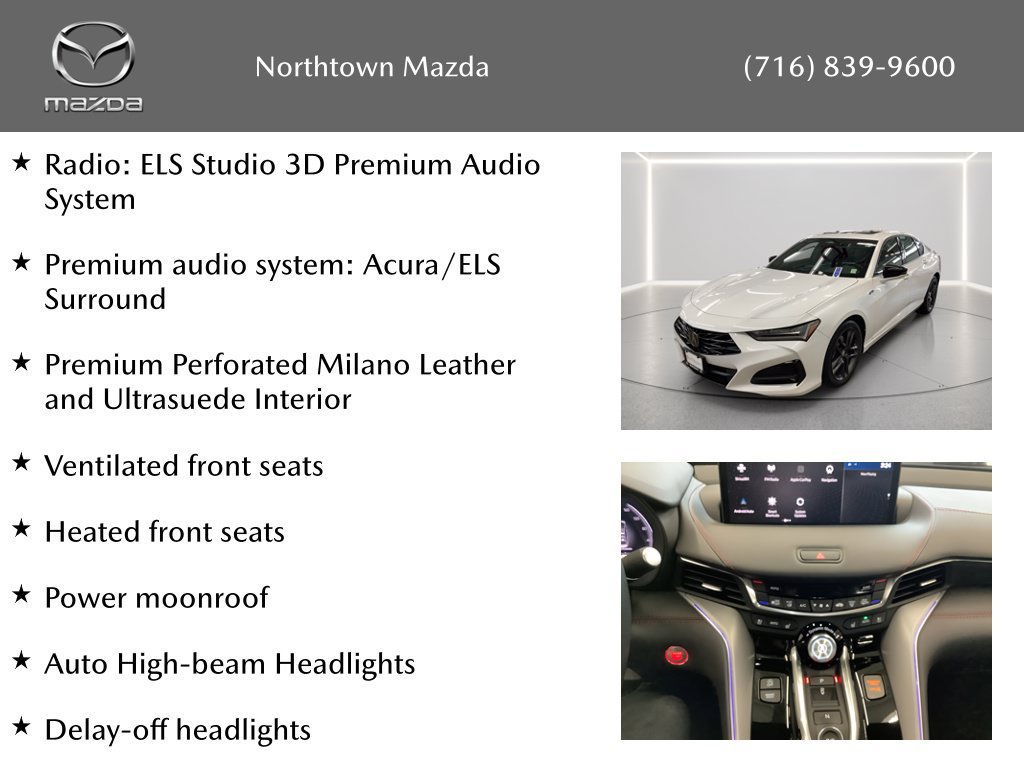 Used 2025 Acura TLX w/ A-SPEC Package AWD/4WD image 2