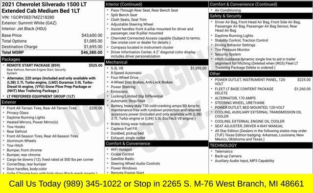 Used 2021 Chevrolet Silverado 1500 LT w/ Remote Start Package image 3